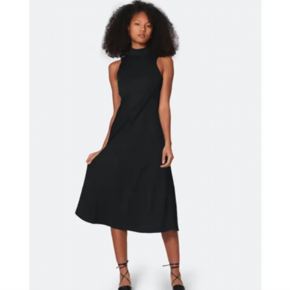 Most of All Dresses & Skirts - Most of All Coralie Black Dress Midi Satin